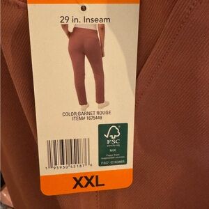 Women’s 32 Degree Cool walking pant size XXL NWT nice rust / pink color. Silky